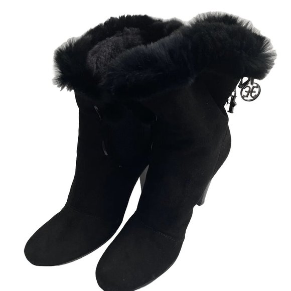 fabi femme womens heel boots black Brand New Size 37 1/2 Made In Italy - Picture 1 of 8